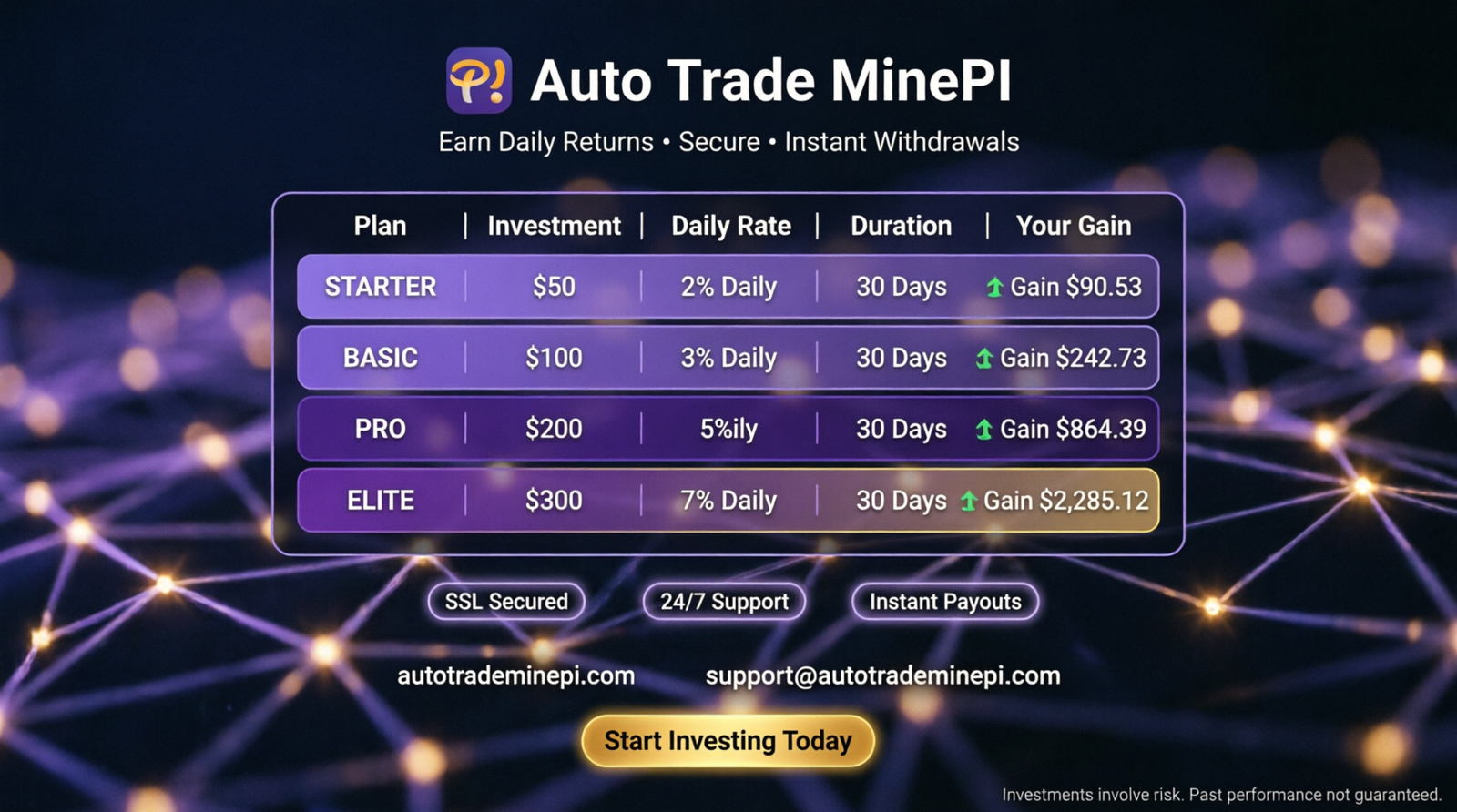 Investment Plans Flyer